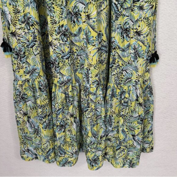 Terra & Sky Maxi Dress Tropical Ruffle Hymn - Size 1X - Picture 4 of 4